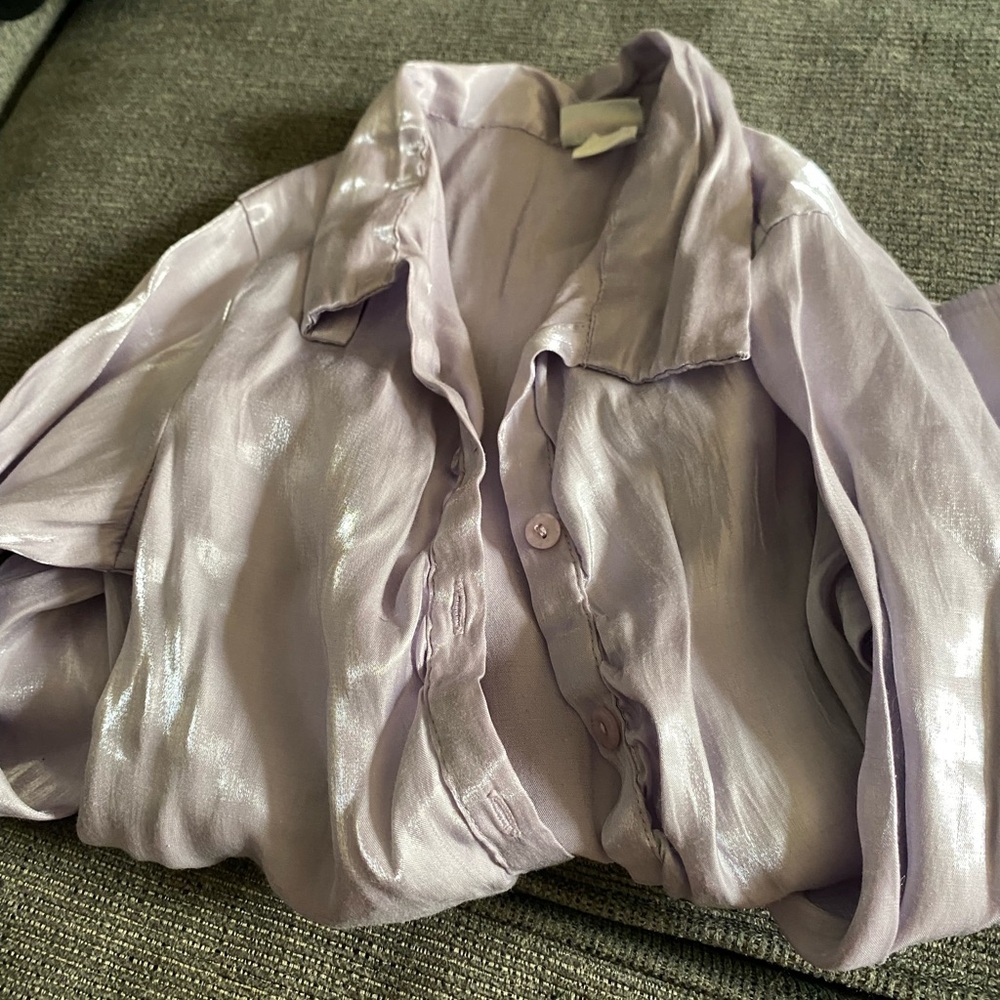 Shimmering Lavender Blouse